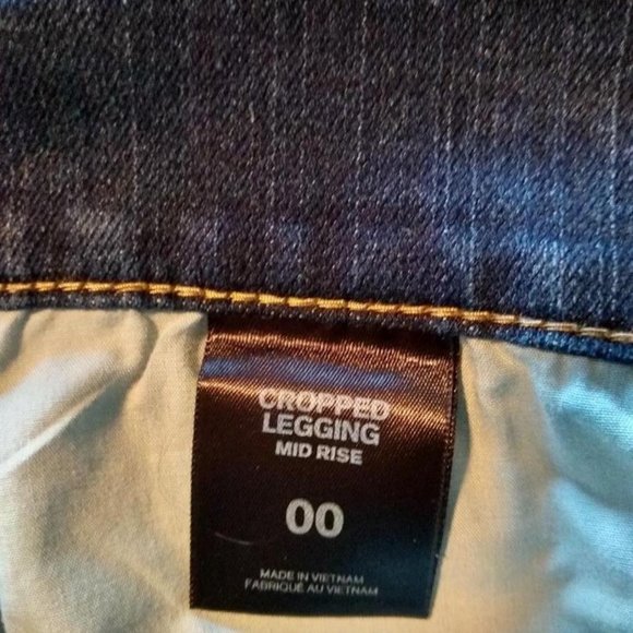 EXPRESS WOMEN’S STRETCH JEANS CROPPED STRAIGHT LEG Size 0 - Picture 8 of 10